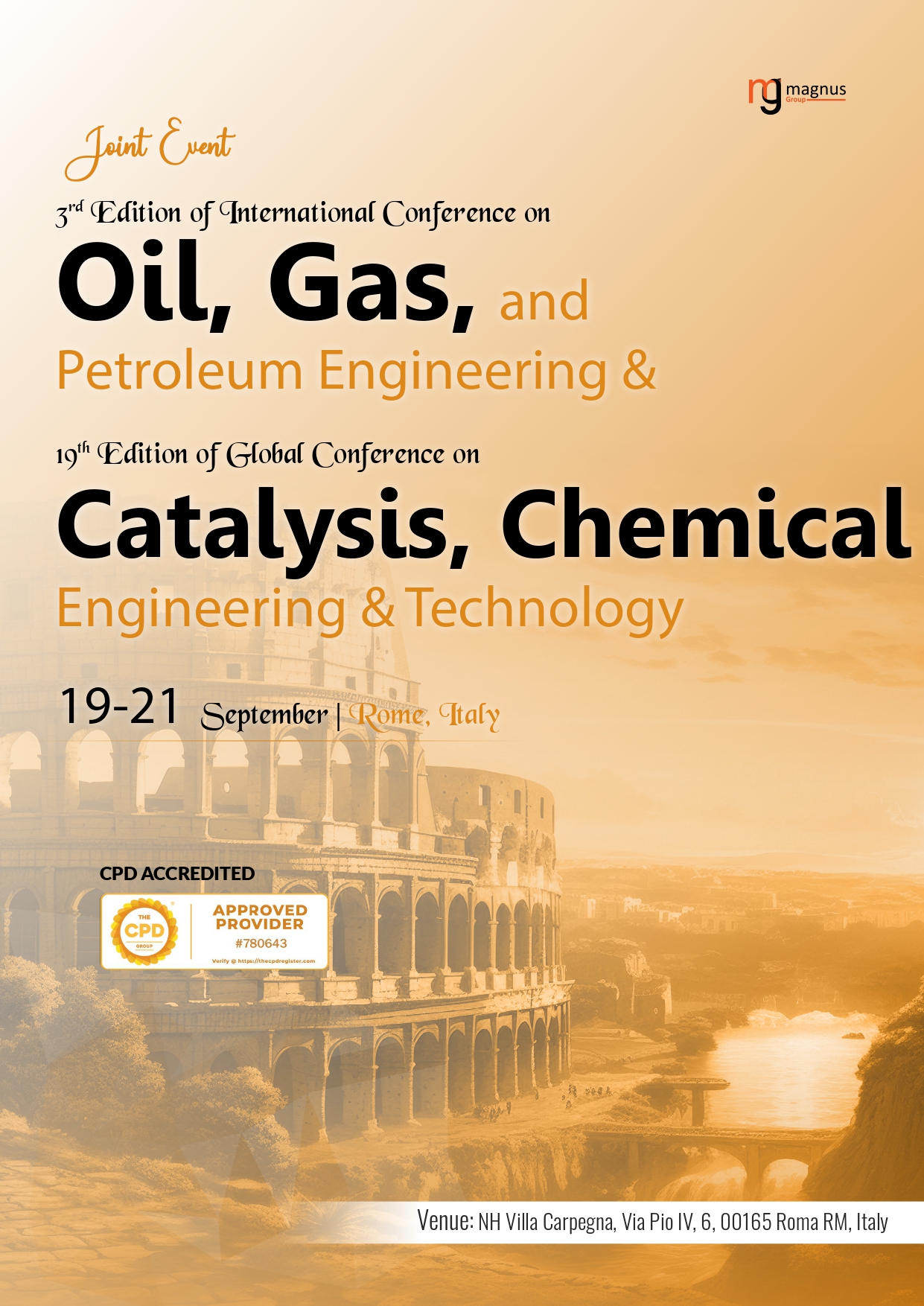 19th Edition of Global Conference on Catalysis, Chemical Engineering & Technology | Rome, Italy Book