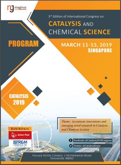 3rd Edition of International Congress on Catalysis and Chemical Science Program